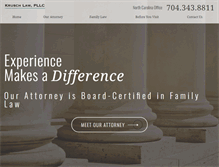 Tablet Screenshot of kruschlaw.com